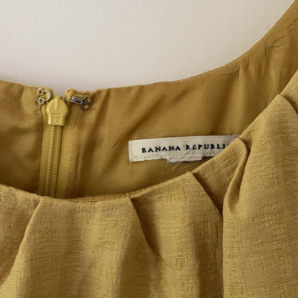 Banana Republic Chartreuse Yellow Midi Dress - Picture 2 of 4